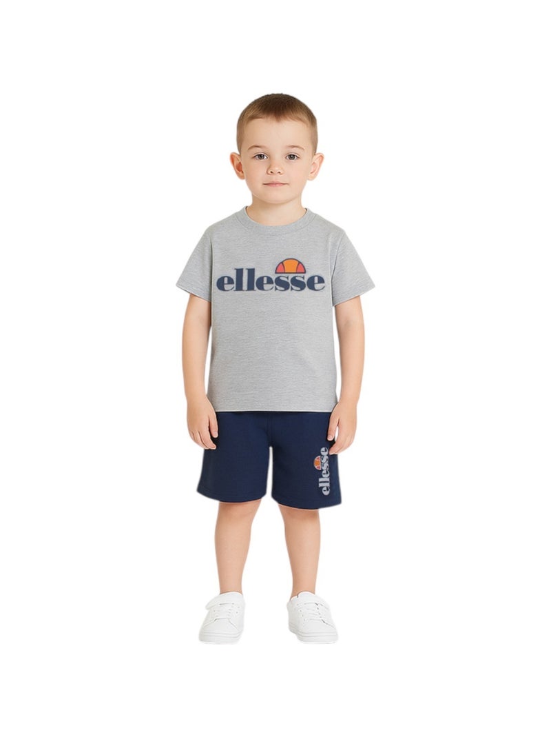 Ellesse - Pack 2 t-shirts et 1 short garçon à imprimé Gris - Kiabi