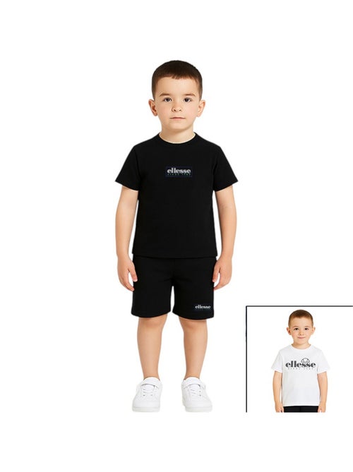 Ellesse - Pack 2 t-shirts et 1 short garçon à imprimé - Kiabi