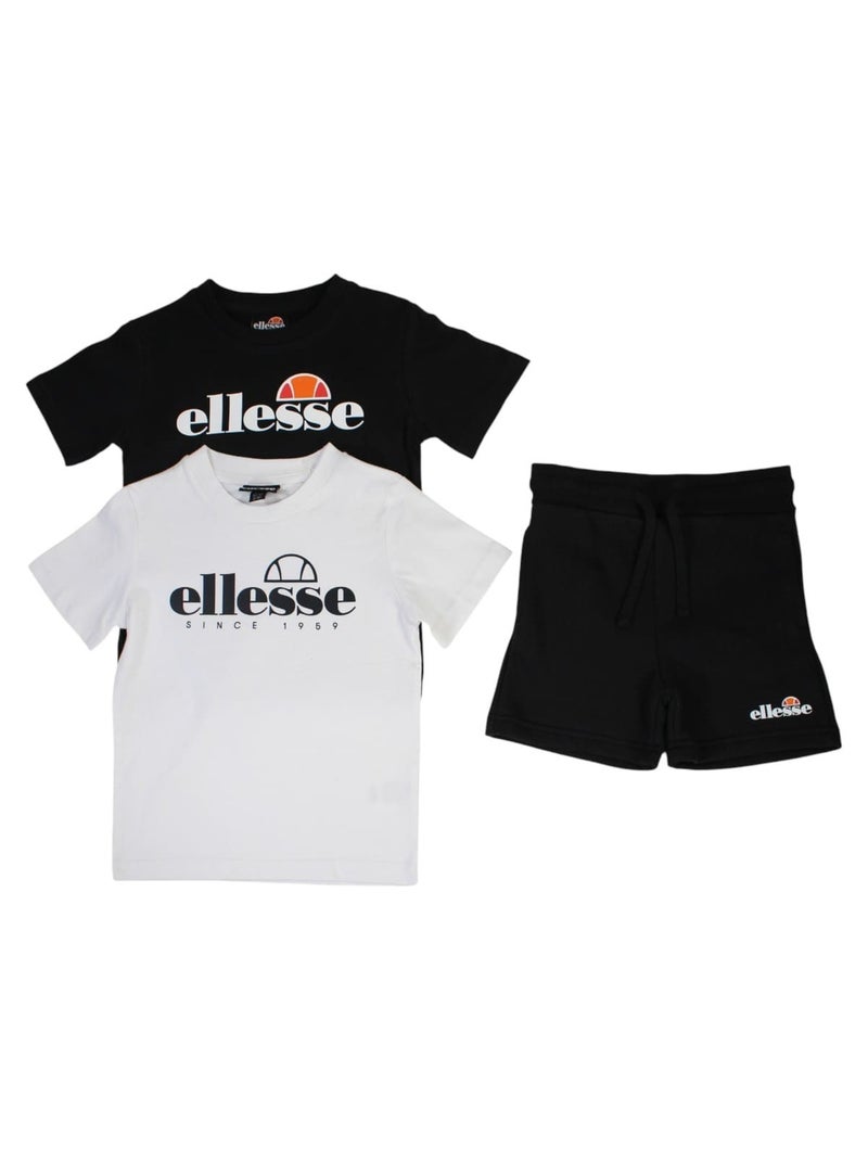 Ellesse - Pack 2 t-shirts et 1 short garçon à imprimé Noir - Kiabi