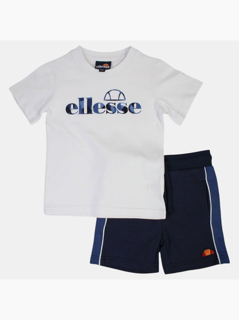 Ellesse - Pack 2 t-shirts et short garçon à imprimé Blanc - Kiabi
