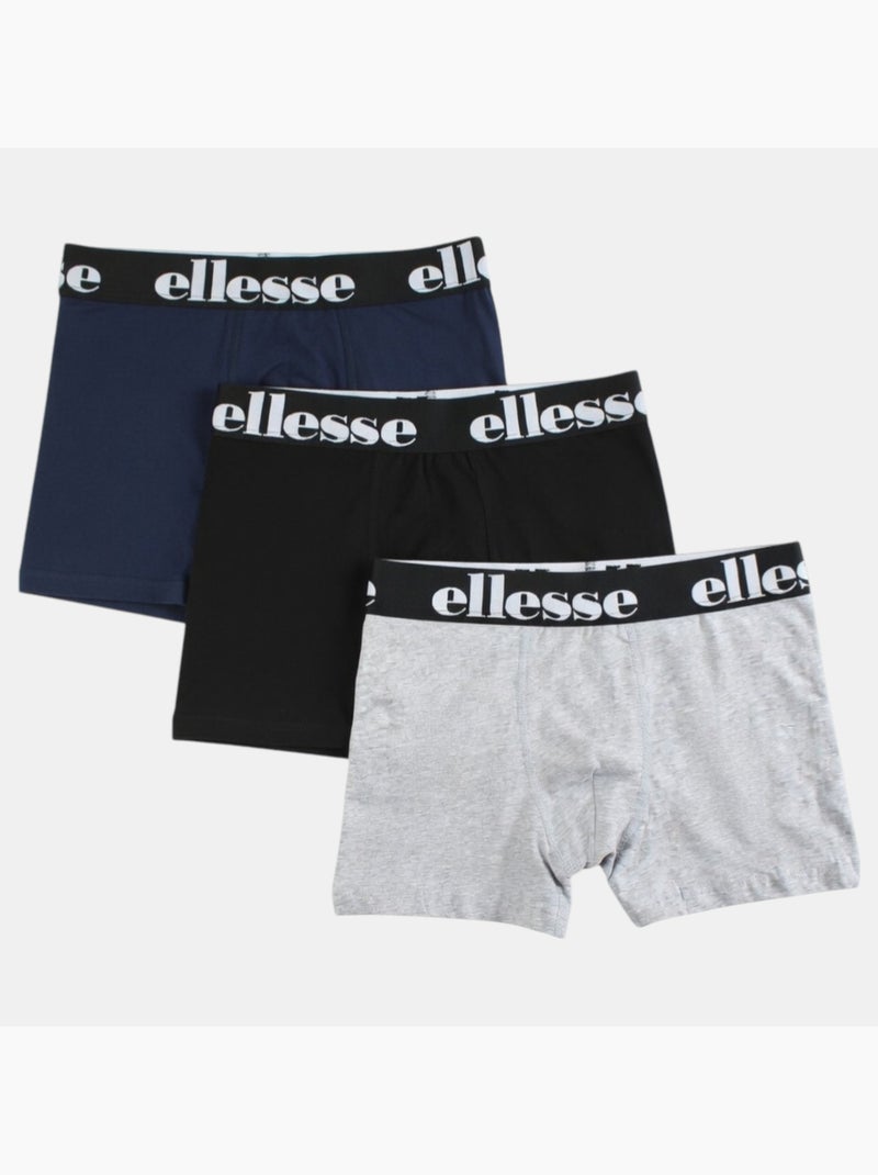 Ellesse - Pack 3 boxers homme Bleu marine - Kiabi
