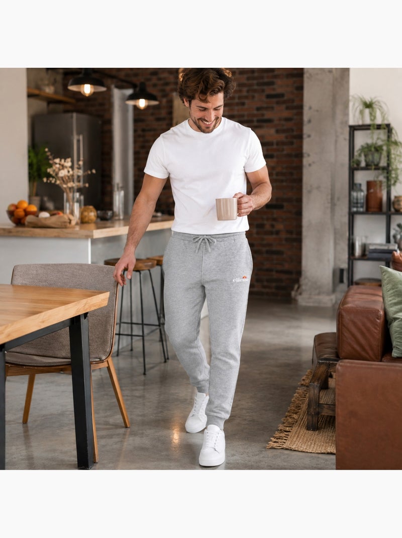 Ellesse - pantalon de jogging à cordon de serrage, coupe décontractée et bas resserrés Gris - Kiabi