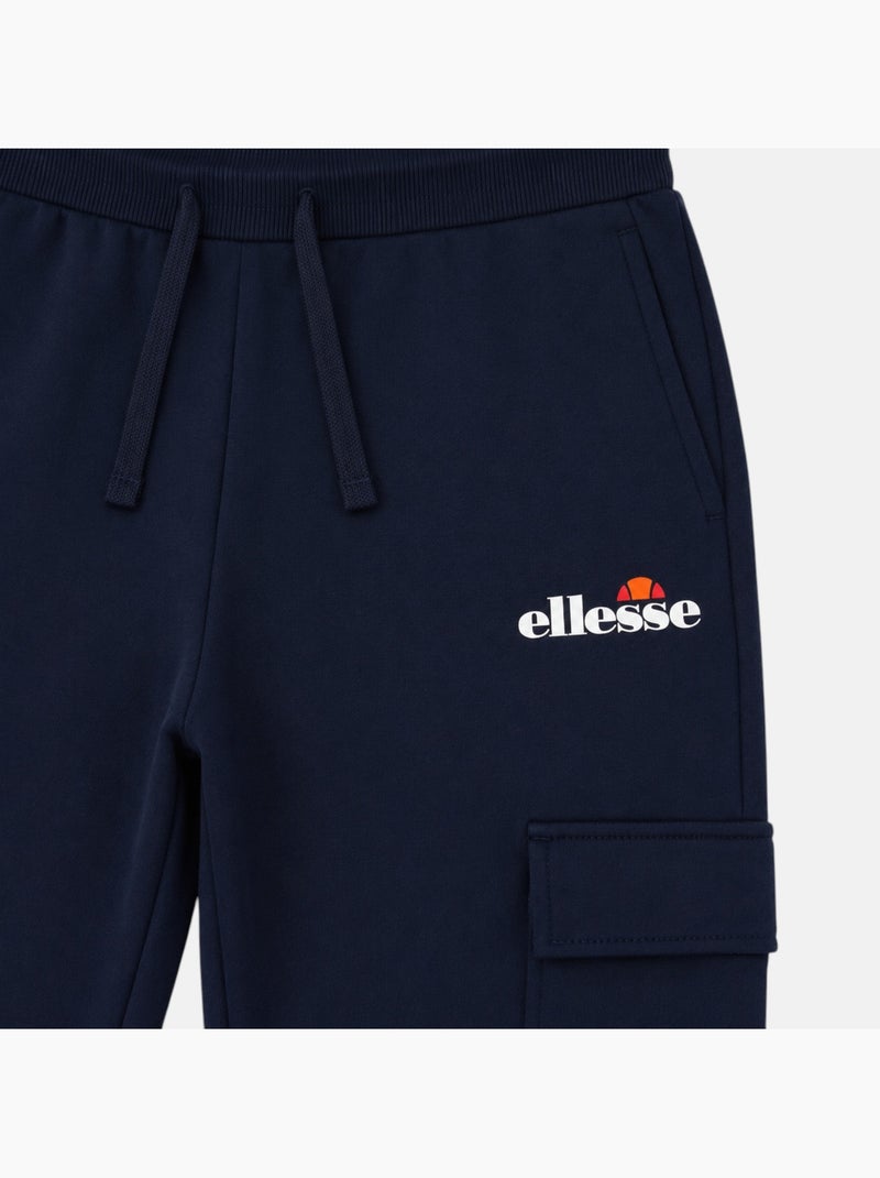 Ellesse - pantalon de jogging à cordon de serrage, coupe décontractée, poches cargo et bas resserrés Bleu marine - Kiabi
