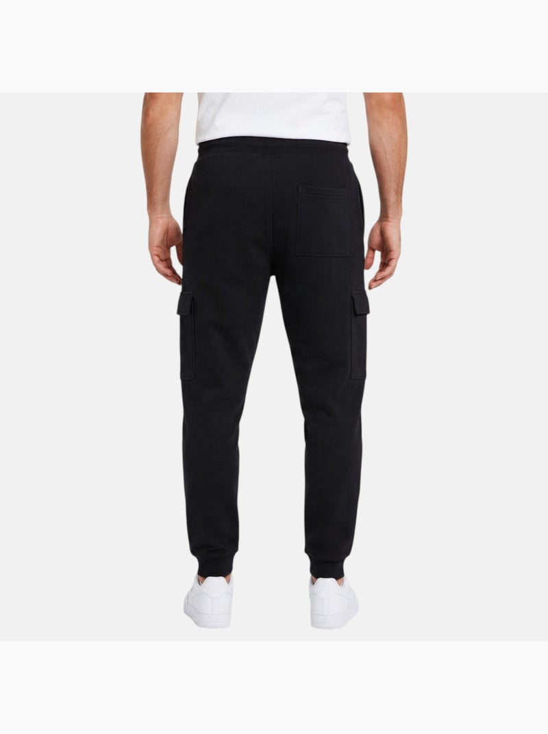 Ellesse - pantalon de jogging à cordon de serrage, coupe décontractée, poches cargo et bas resserrés Noir - Kiabi