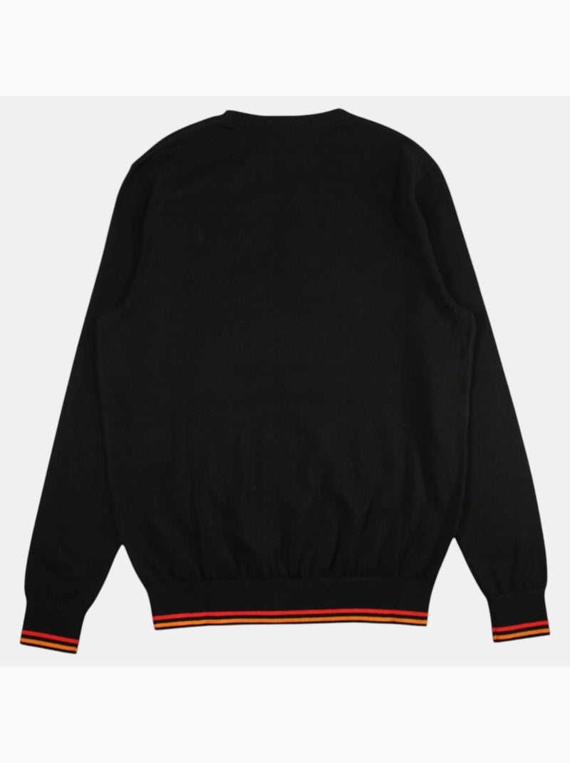 Ellesse - Pull homme style minimaliste et finitions contrastées Noir - Kiabi