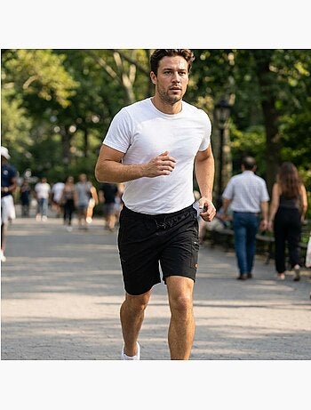 Ellesse - short molletonné à cordon, poches latérales