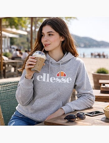 Ellesse - Sweat à capuche femme au design moderne et sportif