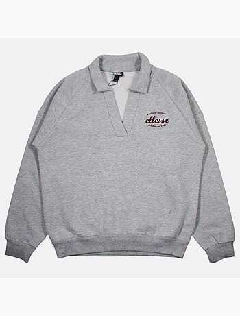 Ellesse - sweat col polo imprimé, manches longues