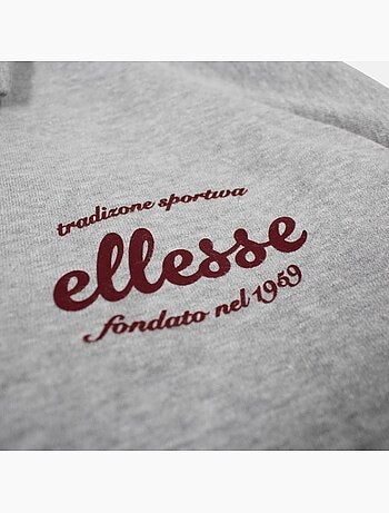 Ellesse - sweat col polo imprimé, manches longues