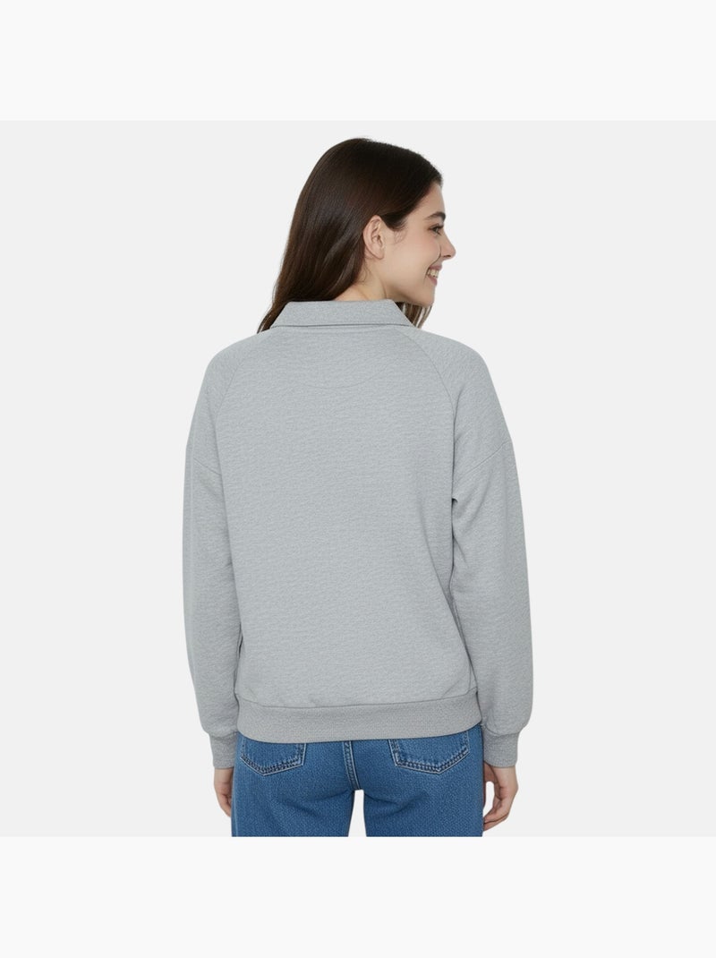 Ellesse - Sweat femme à capuche à imprimé Gris - Kiabi