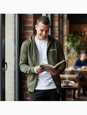 Ellesse - Sweat zippé à capuche homme