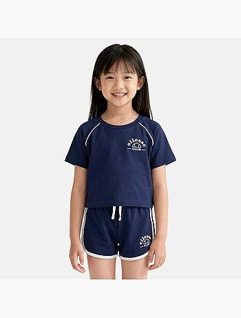 Ellesse - T-shirt avec logo et short fille