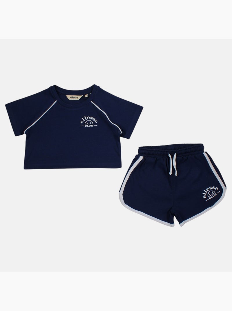 Ellesse - T-shirt avec logo et short fille Bleu marine - Kiabi