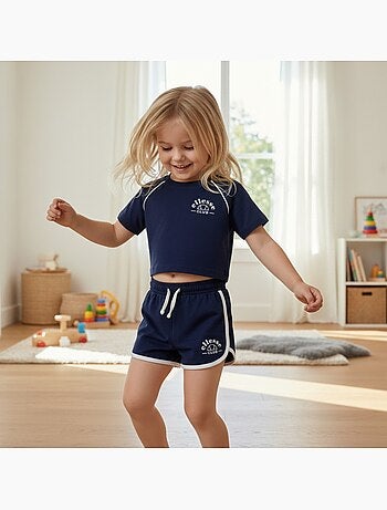 Ellesse - T-shirt avec logo et short fille