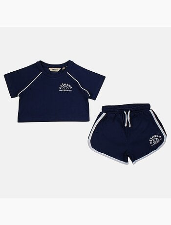 Ellesse - T-shirt avec logo et short fille