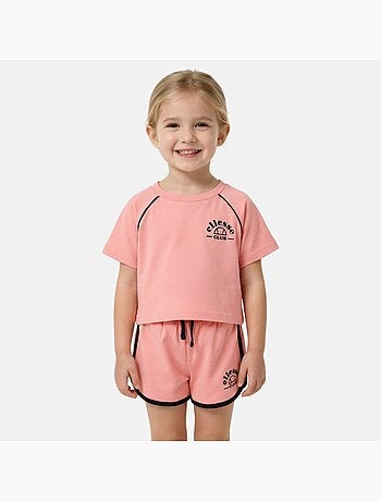 Ellesse - T-shirt avec logo et short fille