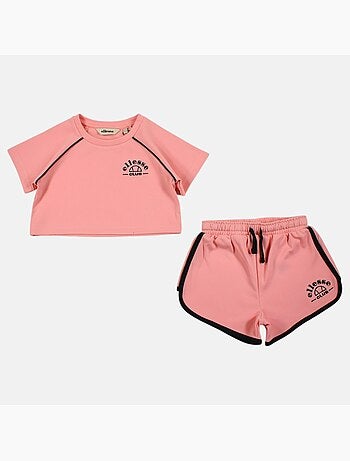 Ellesse - T-shirt avec logo et short fille