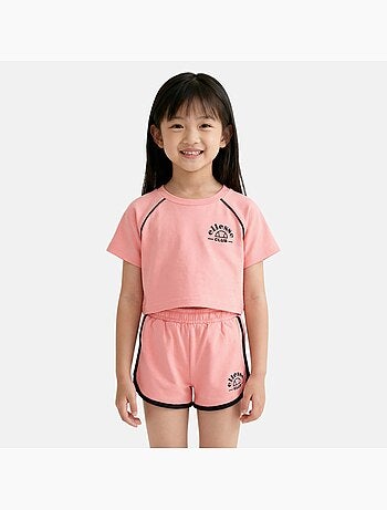 Ellesse - T-shirt avec logo et short fille
