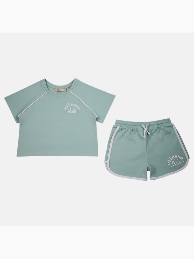 Ellesse - T-shirt avec logo et short fille Vert - Kiabi