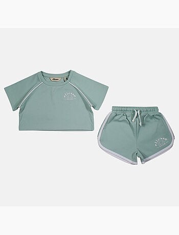 Ellesse - T-shirt avec logo et short fille