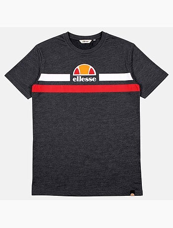 Ellesse - t-shirt manches courtes à bandes contrastées, col rond