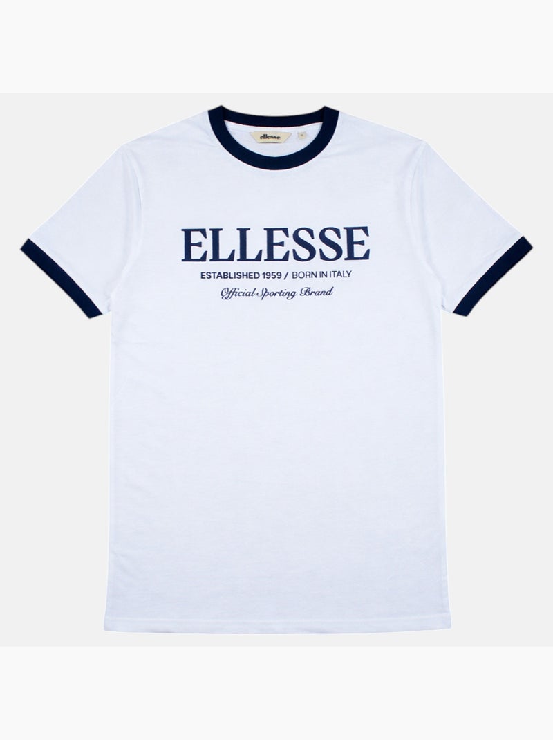 Ellesse - T-shirt manches courtes avec imprimé Homme Blanc - Kiabi