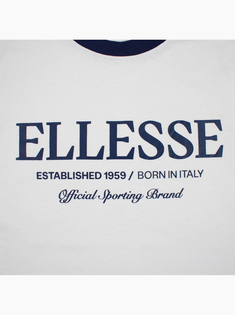 Ellesse - T-shirt manches courtes avec imprimé Homme Blanc - Kiabi