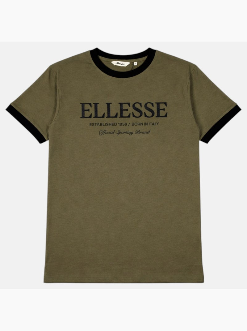 Ellesse - T-shirt manches courtes avec imprimé Homme Kaki - Kiabi