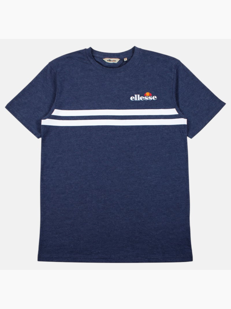 Ellesse - T-shirt manches courtes avec lignes horizontales Homme Bleu - Kiabi