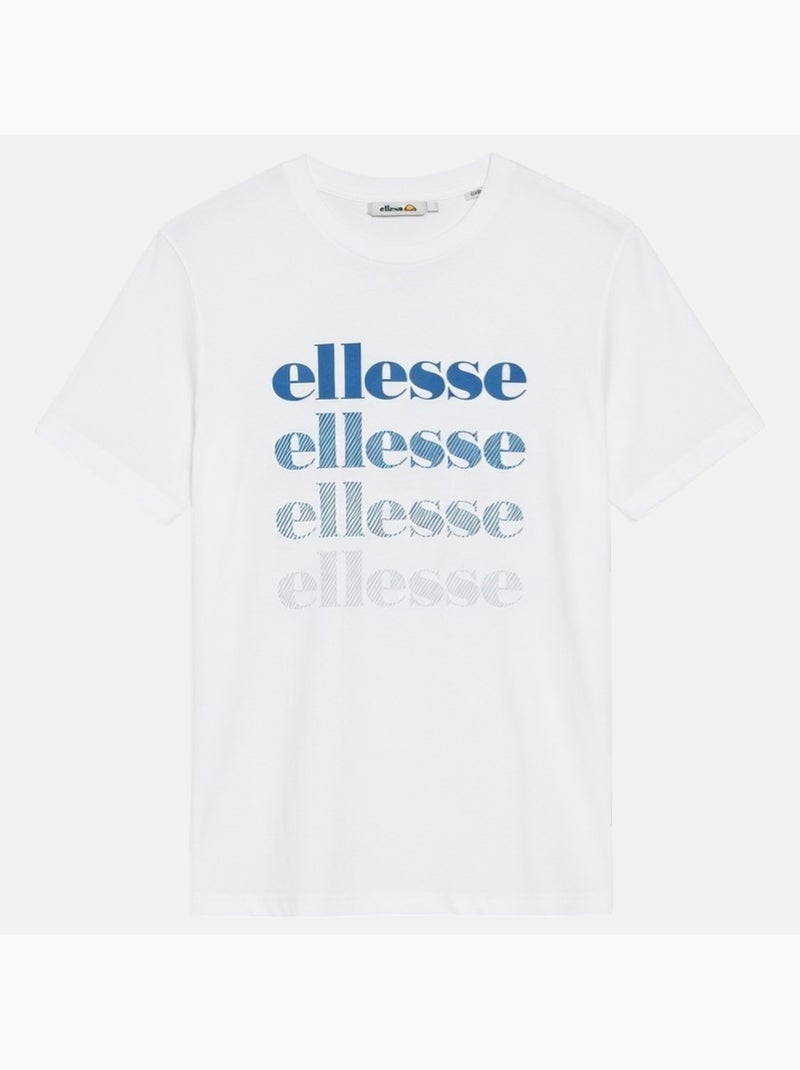 Ellesse - t-shirt manches courtes, col rond Blanc - Kiabi