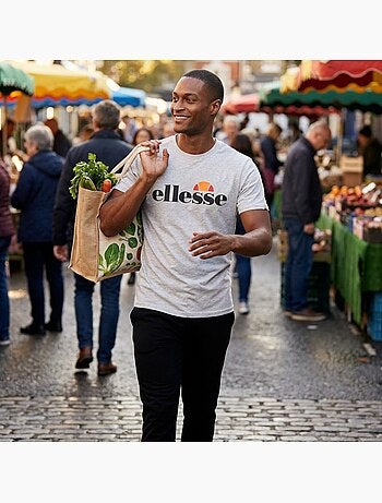 Ellesse - t-shirt manches courtes, col rond