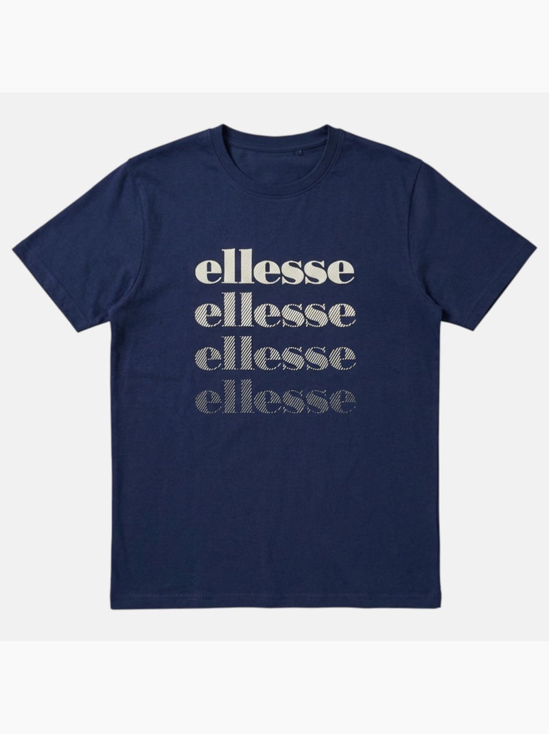 Ellesse - t-shirt manches courtes, col rond Bleu marine - Kiabi