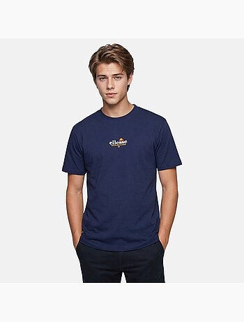 Ellesse - t-shirt manches courtes, col rond et détails brodés