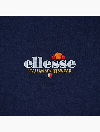 Ellesse - t-shirt manches courtes, col rond et détails brodés
