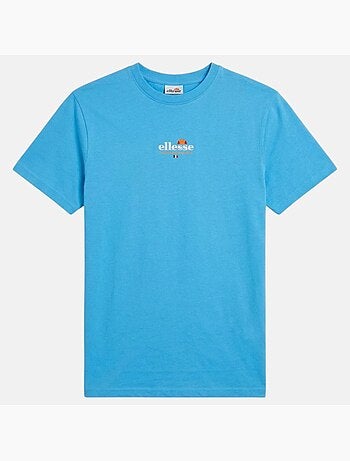 Ellesse - t-shirt manches courtes, col rond et détails brodés