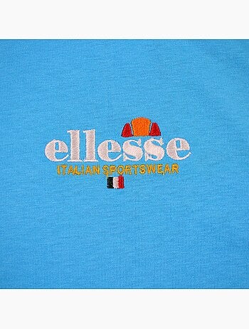 Ellesse - t-shirt manches courtes, col rond et détails brodés