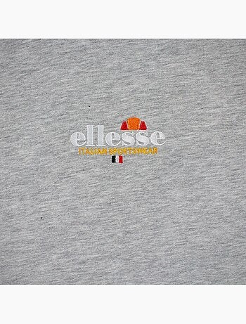 Ellesse - t-shirt manches courtes, col rond et détails brodés