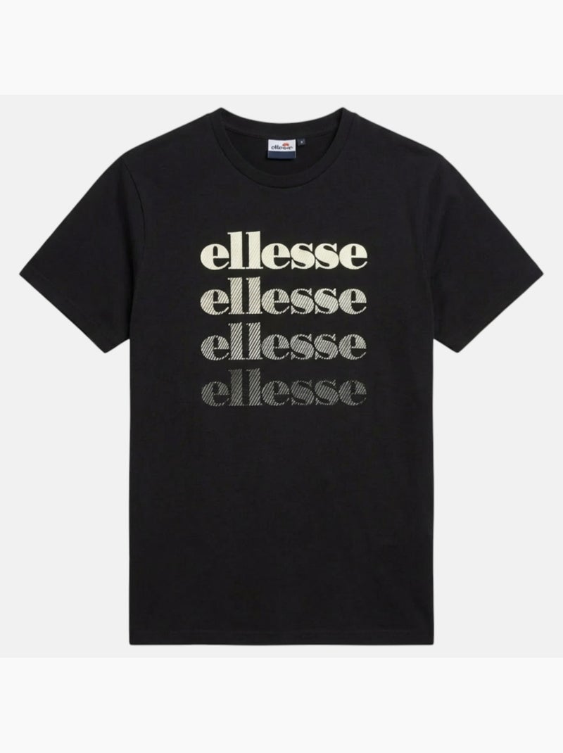 Ellesse - t-shirt manches courtes, col rond Noir - Kiabi