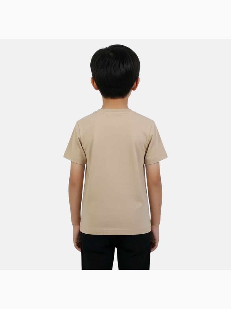 Ellesse - T-shirt manches courtes Garçon avec imprimé Beige - Kiabi