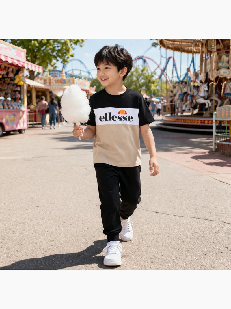 Ellesse - T-shirt manches courtes Garçon avec imprimé Beige - Kiabi