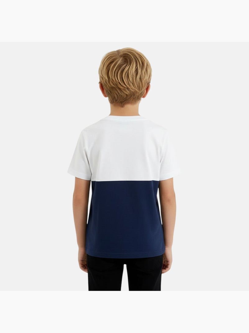 Ellesse - T-shirt manches courtes Garçon avec imprimé Bleu marine - Kiabi