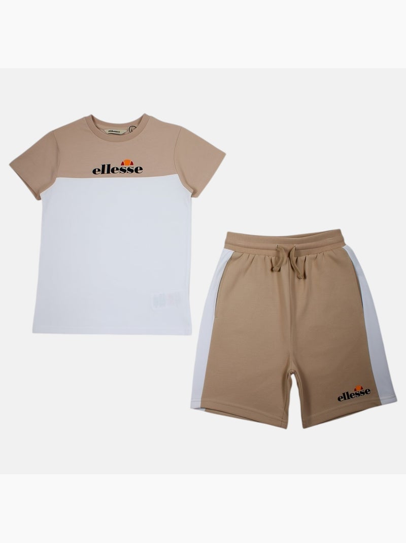 Ellesse - T-shirt manches courtes garçon et short Beige - Kiabi