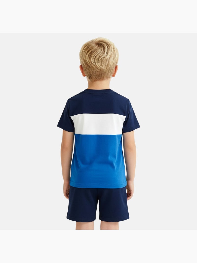 Ellesse - T-shirt manches courtes garçon et short Bleu marine - Kiabi