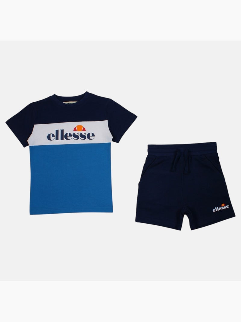 Ellesse - T-shirt manches courtes garçon et short Bleu marine - Kiabi
