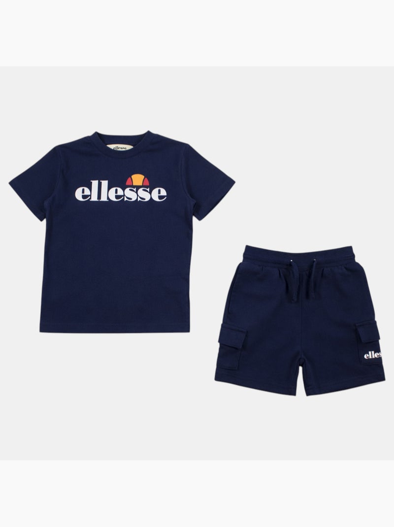 Ellesse - T-shirt manches courtes garçon et short Bleu marine - Kiabi