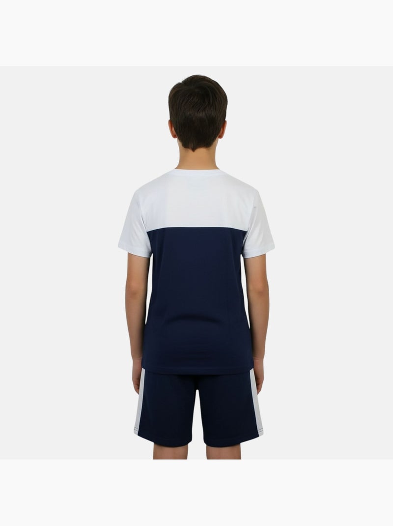 Ellesse - T-shirt manches courtes garçon et short Bleu marine - Kiabi