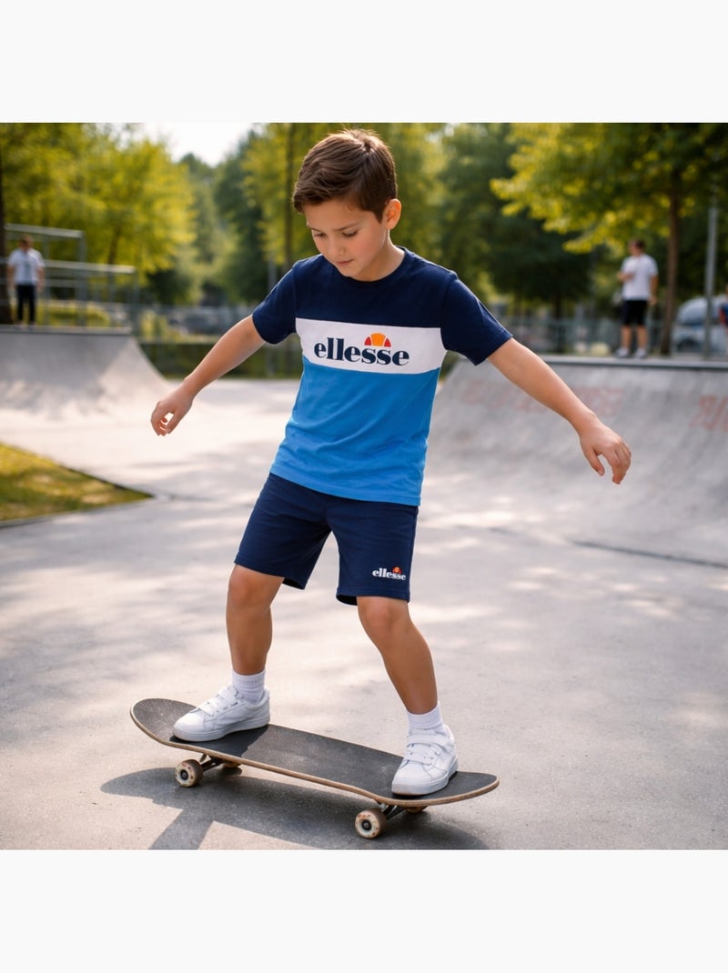 Ellesse - T-shirt manches courtes garçon et short Bleu marine - Kiabi