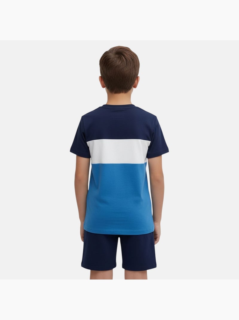Ellesse - T-shirt manches courtes garçon et short Bleu marine - Kiabi