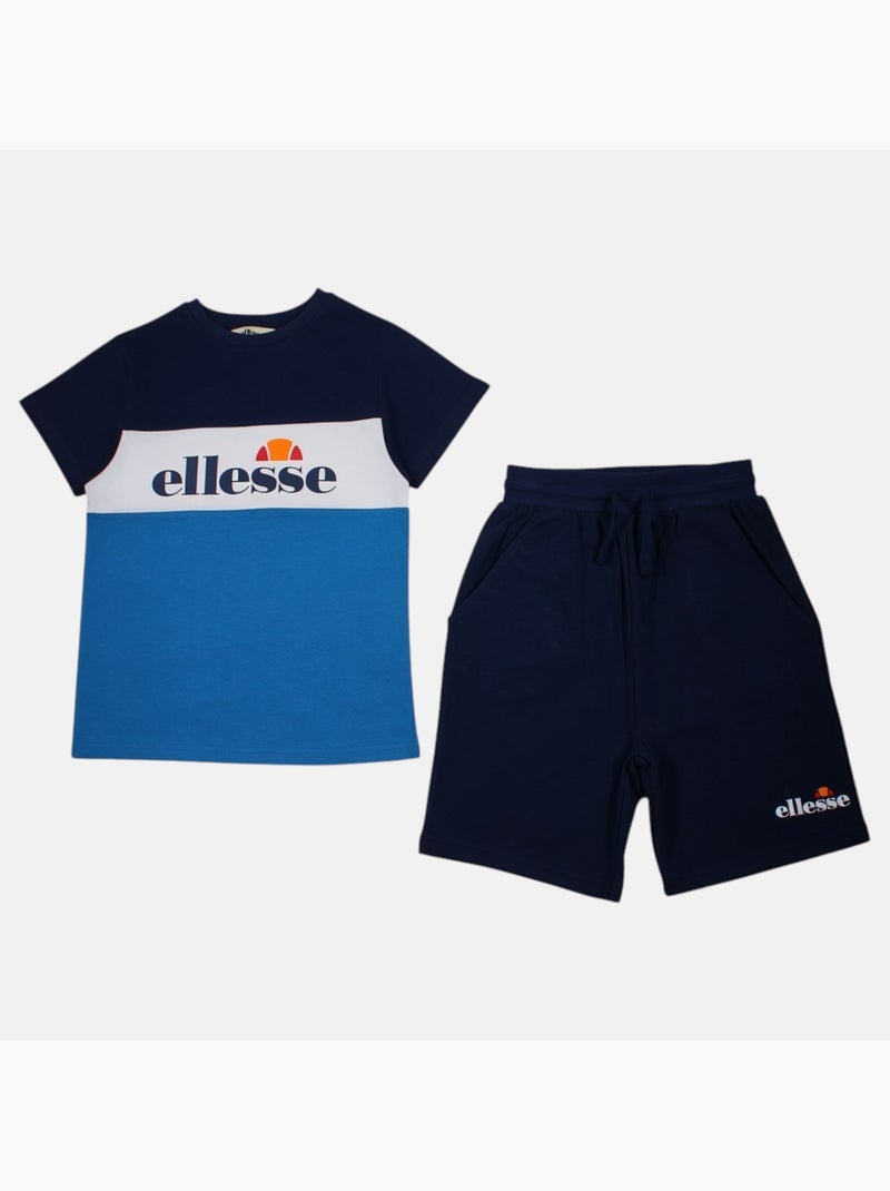 Ellesse - T-shirt manches courtes garçon et short Bleu marine - Kiabi