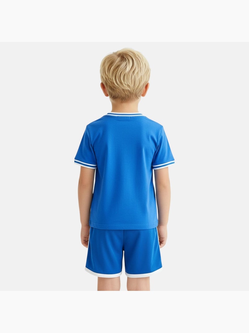 Ellesse - T-shirt manches courtes garçon et short Bleu marine - Kiabi